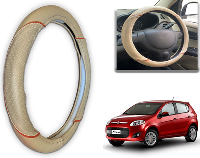 PEEPS STORE Steering Cover For Fiat Palio(Black, Red, Leatherite)