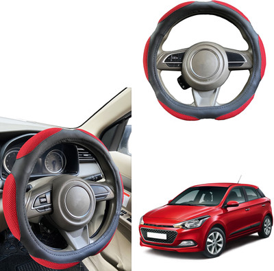 PEEPS STORE Steering Cover For Hyundai Elite i20(Black, Leatherite)