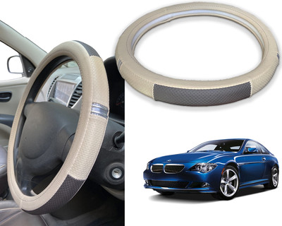PEEPS STORE Steering Cover For BMW 6 Series(Red, Black, Leatherite)