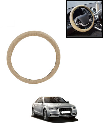 AYW Steering Cover For Audi S4(Beige, Leatherite)