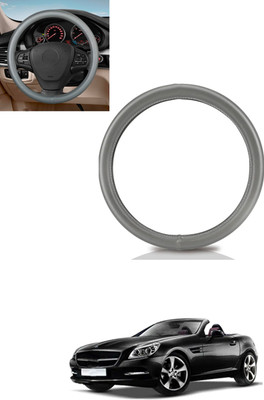 MATIES Steering Cover For Mercedes Benz Universal For Car(Silver, Leather)