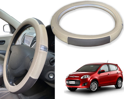 PEEPS STORE Steering Cover For Fiat Palio(Red, Black, Leatherite)