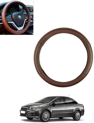 monolive Steering Cover For Renault Lodgy(Brown, Leatherite)