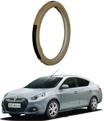 AUTO PEARL Steering Cover For Renault Scala(Beige, Leatherite)