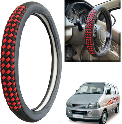 PEEPS STORE Steering Cover For Maruti Versa(Black, Leatherite)