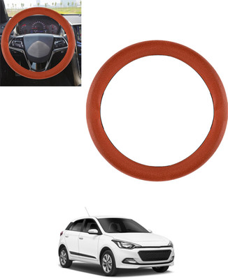 monolive Steering Cover For Hyundai Elite i20(Tan, Leatherite)