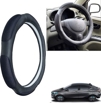 PEEPS STORE Steering Cover For Tata NA(Black, Leatherite)