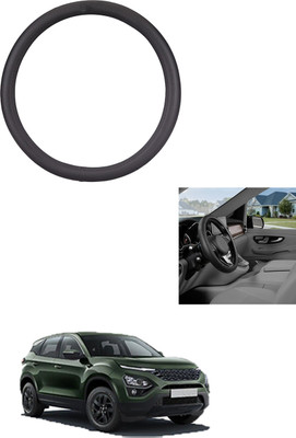 MATIES Steering Cover For Tata Universal For Car(Black, Leather)