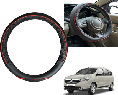 PEEPS STORE Steering Cover For Renault Lodgy(Black, Red, Leatherite)