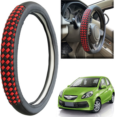 PEEPS STORE Steering Cover For Honda Brio(Black, Leatherite)