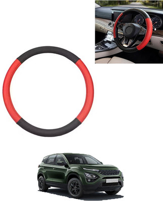 AYW Steering Cover For Tata Universal For Car(Red/Black, Leatherite)