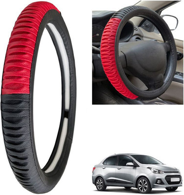Aarsh STORE Steering Cover For Hyundai Xcent(Black, Leatherite)