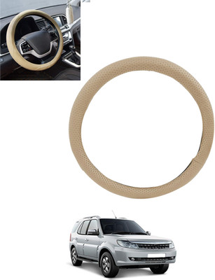 monolive Hand Stiched Steering Cover For Tata Safari Storme(Beige, Leatherite)