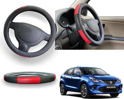 PEEPS STORE Steering Cover For Maruti Celerio(Red, Leatherite)