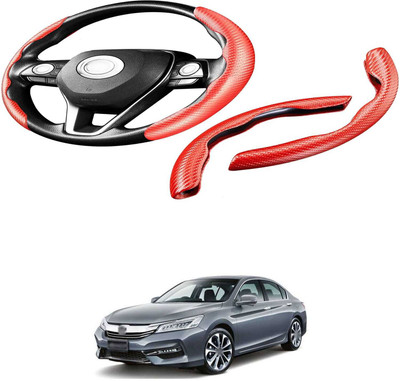 XZRTZ Steering Cover For Chevrolet Aveo(Carbon Fiber Red, Polyurethane)