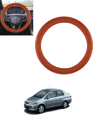 MSNP Steering Cover For Honda Universal For Car(Tan, Leatherite)