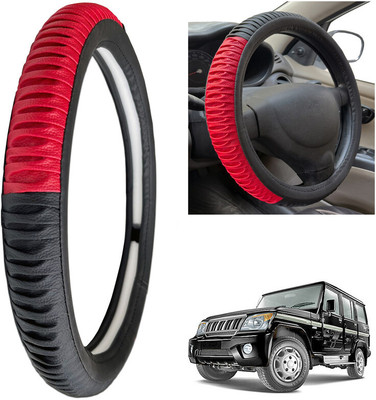 PEEPS STORE Steering Cover For Mahindra Bolero(Black, Leatherite)