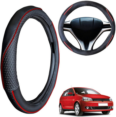 PEEPS STORE Steering Cover For Volkswagen NA(Black, Leatherite)