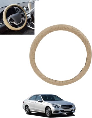 MSNP Steering Cover For Mercedes Benz E250(Beige, Leatherite)