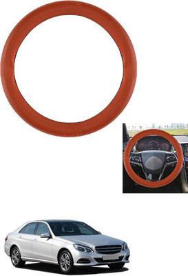 MATIES Steering Cover For Mercedes Benz E250(Tan, Leather)