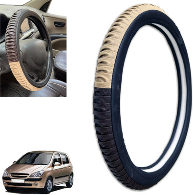 PEEPS STORE Steering Cover For Hyundai Getz(Multicolor, Leatherite)