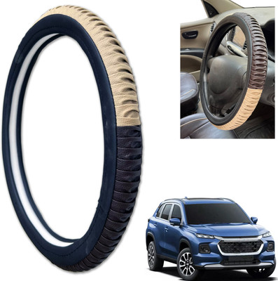 PEEPS STORE Steering Cover For Maruti Grand Vitara(Black, Leatherite)