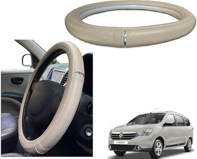 PEEPS STORE Steering Cover For Renault Lodgy(Black, Red, Leatherite)