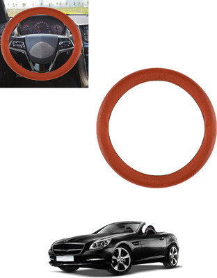 AYW Steering Cover For Mercedes Benz Universal For Car(Tan, Leatherite)