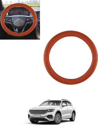 AYW Steering Cover For Volkswagen Touareg(Tan, Leatherite)