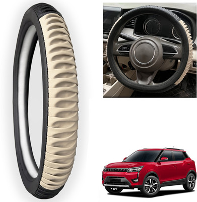 PEEPS STORE Steering Cover For Mahindra XUV(Black, Leatherite)