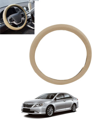 monolive Hand Stiched Steering Cover For Toyota Camry(Beige, Leatherite)