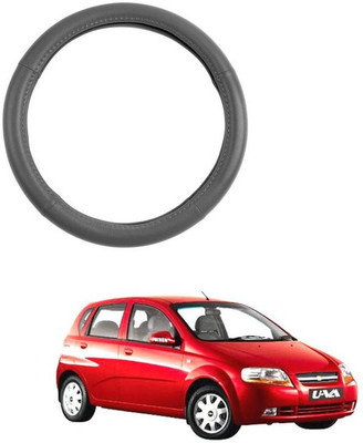 RKPSP Hand Stiched Steering Cover For Universal For Car Aveo UVA(Grey, Leatherite)