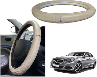 PEEPS STORE Steering Cover For Mercedes Benz E220(Black, Red, Leatherite)