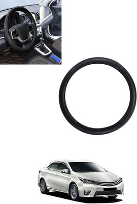 monolive Steering Cover For Toyota Altis(Black, Leatherite)