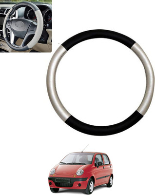 MSNP Steering Cover For Daewoo Matiz(Silver,Black, Leatherite)
