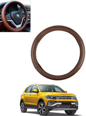 monolive Steering Cover For Hyundai Terracan(Brown, Leatherite)