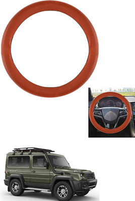 MATIES Steering Cover For Universal For Car Universal For Car(Tan, Leather)