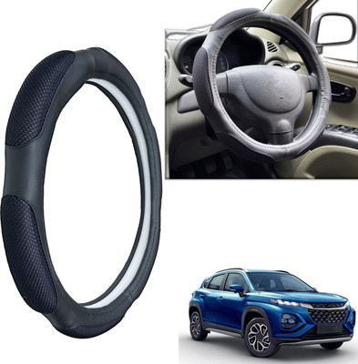 PEEPS STORE Steering Cover For Maruti NA(Black, Leatherite)