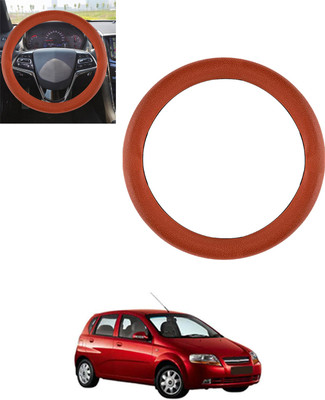 monolive Steering Cover For Chevrolet Aveo UVA(Tan, Leatherite)