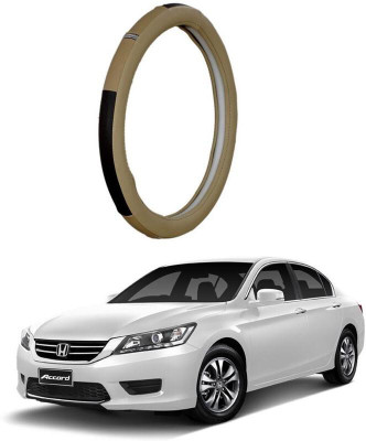 AUTO PEARL Steering Cover For Honda Accord(Beige, Leatherite)