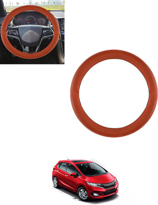 AYW Steering Cover For Honda Jazz(Tan, Leatherite)
