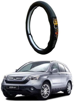 AUTO PEARL Steering Cover For Honda CR-V(Black, Leatherite)