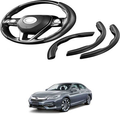 Pecunia Steering Cover For Chevrolet Aveo(Carbon Fiber Black, Polyurethane)