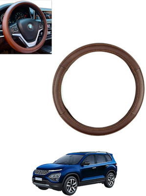 monolive Steering Cover For Chevrolet Sail UVA(Brown, Leatherite)