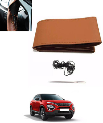 monolive Hand Stiched Steering Cover For Tata Universal For Car(Tan, Leatherite)