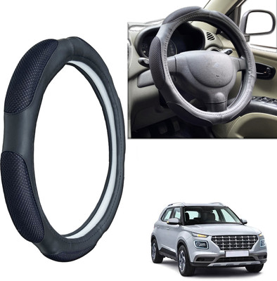PEEPS STORE Steering Cover For Hyundai NA(Black, Leatherite)