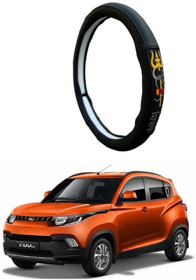 AUTO PEARL Steering Cover For Mahindra KUV 100(Black, Leatherite)