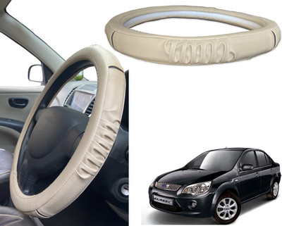 PEEPS STORE Steering Cover For Ford Fiesta Old(Black, Red, Leatherite)
