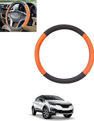 monolive Steering Cover For Renault Universal For Car(Tan, Black, Leatherite)