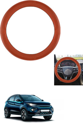 MATIES Steering Cover For Tata Universal For Car(Tan, Leather)